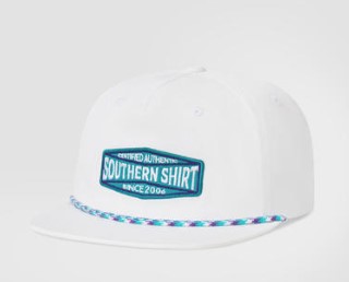 WHITE PERF SNAPBACK HAT