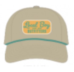 KHAKI RETRO PATCH ROPE HAT