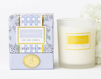 BOXED 5.6OZ CANDLE HYDRANGEA