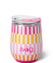 SHERBET STRIPE WINE CUP 12OZ