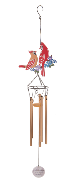 CARDINAL WINDCHIME METAL