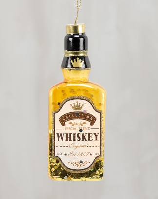 WHISKEY BOTTLE ORNAMENT