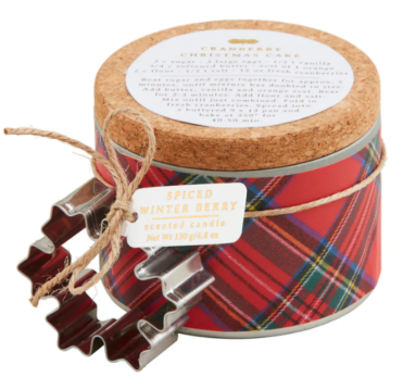 RED TARTAN RECIPE CANDLE