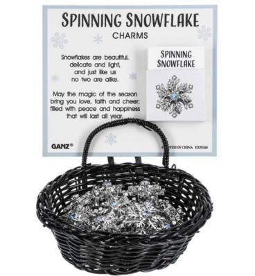 SPINNING SNOWFLAKE CHARMS