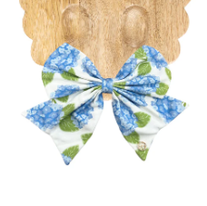 HYDRANGEA FABRIC BOW