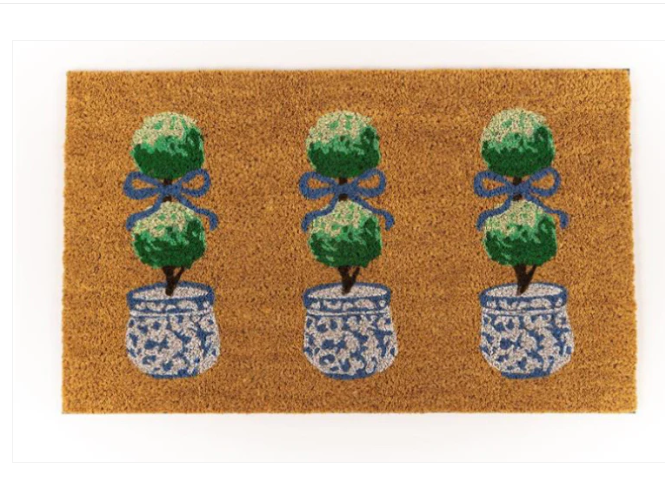 DOOR MAT TOPIARY