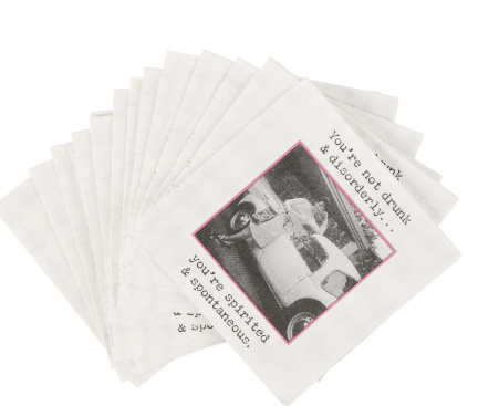 BEVERAGE NAPKIN SPIRITED