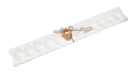 DEVILED EGG TRAY & FORK SET