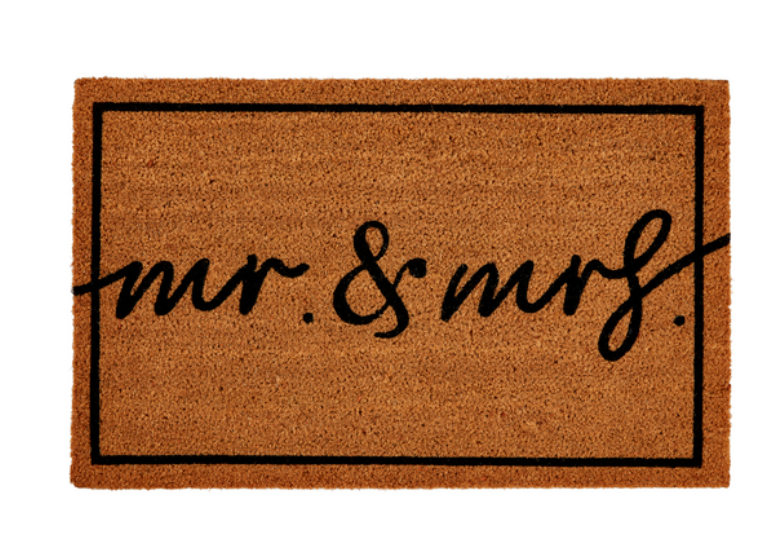 MR & MRS COIR DOOR MAT