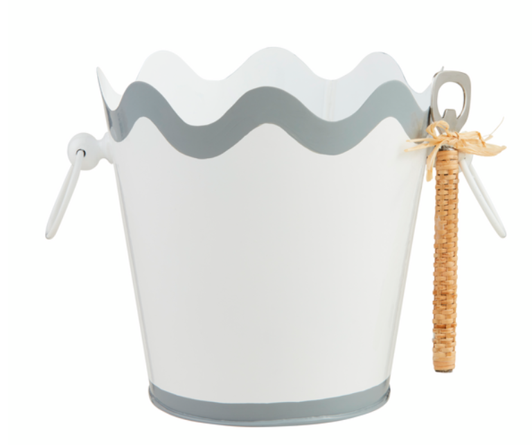 SCALLOPED ICE BUCKET SET