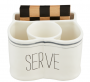 SERVE UTENSIL & NAPKIN CADDY SET