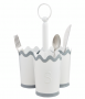 SCALLOPED UTENSIL HOLDER
