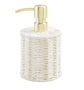 WHITE WOVEN SEAGRASS SOAP PUMP