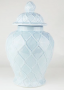 LARGE TEXTURED GINGER JAR LT BLU