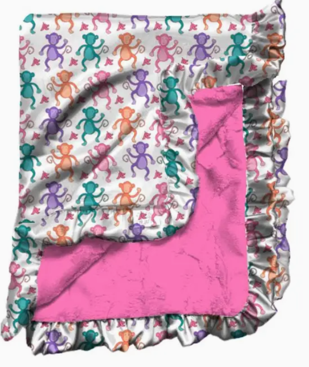 BANANA'S SATIN RUFFLE BLANKET