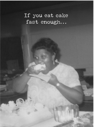 GREETING CARD EAT CAKE