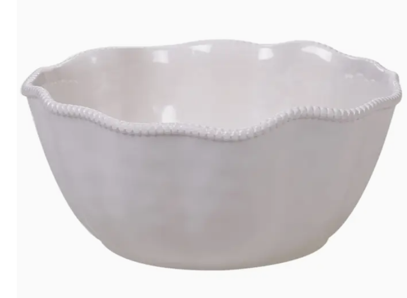 PERLETTE CREAM DEEP BOWL
