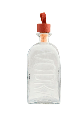 VODKA GLASS LEATHER DECANTER