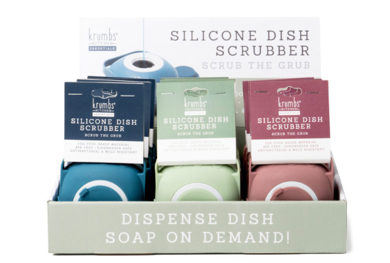 SILICONE DISH SCRUBBER