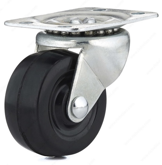 RUBBER WHEEL SWIVEL CASTER 3"