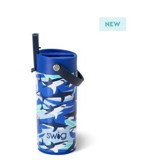 SHARK FIN FLIP SIP TUMBLER 12OZ