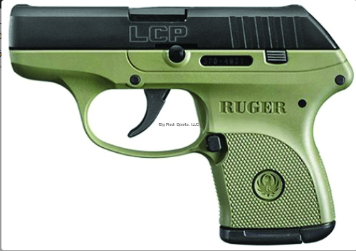 RUGER LCP 380ACP OD GREEN 6+1