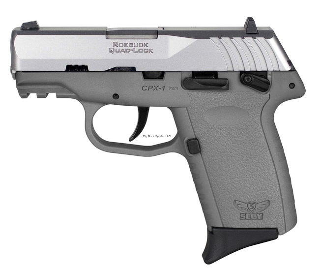 SCCY GREY GRIP/SLIDE 9MM 10+1R