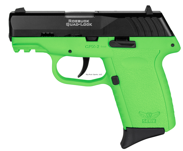 SCCY CPX-2 LIME GREEN 9MM 10+1