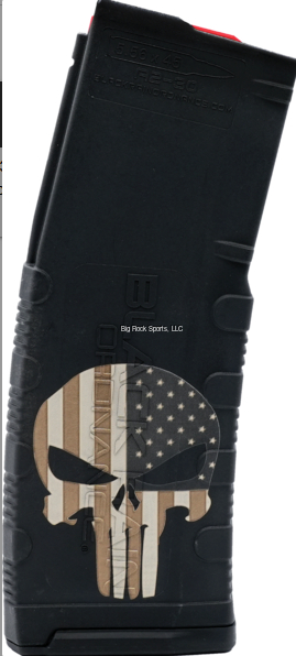 PUNISHER W/FLAG 5.56X45 30RD MAG