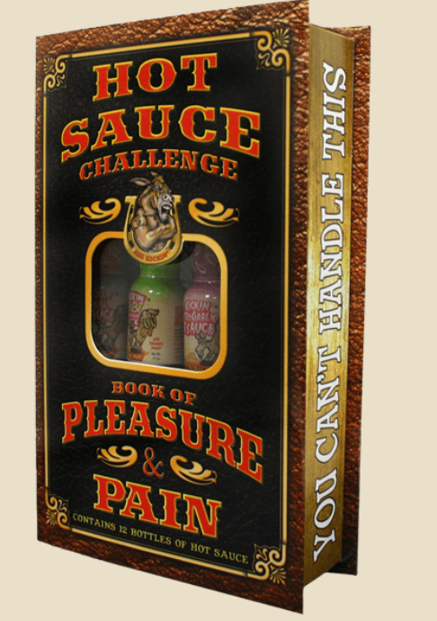 BOOK OF PLEASURE & PAIN HOT SAUC