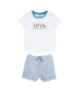 FISHING SMOCK SHORT SET