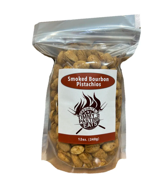 SMOKED BOURBON PISTACHIOS 12OZ