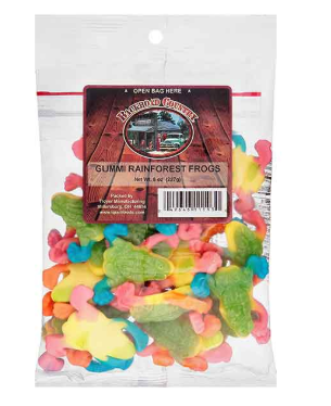 GUMMY RAINFOREST FROGS 8OZ