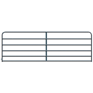6 BAR BLACK RND CRN GATE 12'