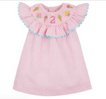 TWO SMOCKED DRESS