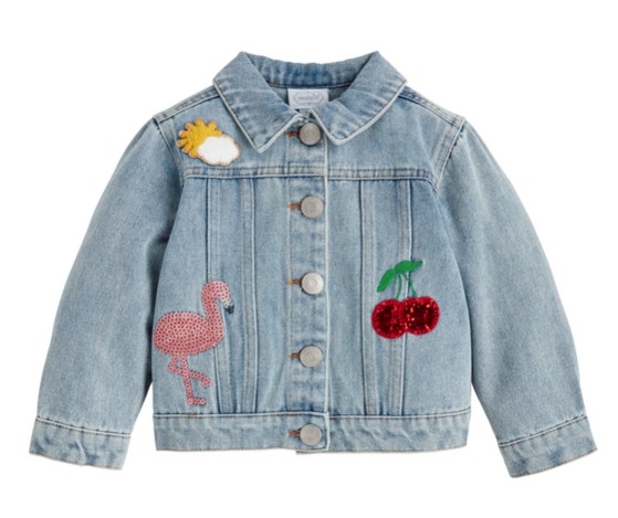 GIRL DENIM PATCH JACKET