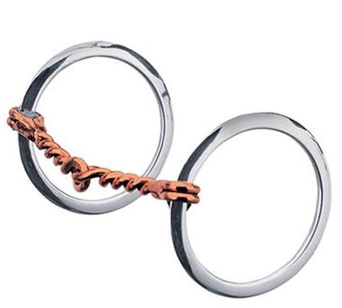 TWISTED COPPER SNAFFLE BIT 5"