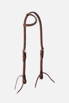 FLORAL CARVED ONE-EAR HEADSTAL