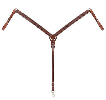 CHESTNUT FLORAL BREAST COLLAR