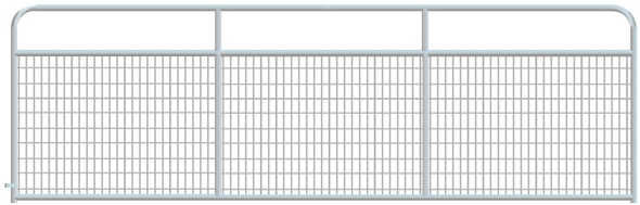 2X4 WIRE GALV ROUND CORNER GATE 14'
