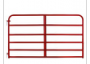 6 BAR RED ROUND CRN GATE 8'