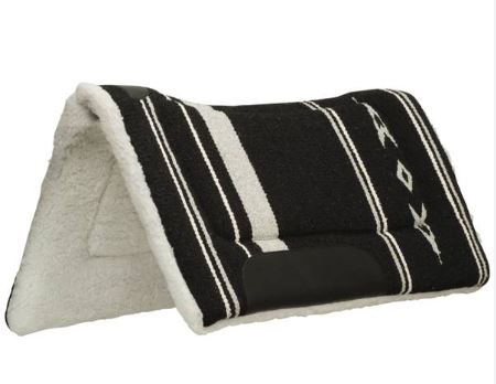 BLACK/GRAY CONTOUR SADDLE PAD