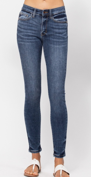 MID-RISE SKINNY W HANDSAND