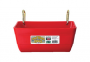 RED FENCE FEEDER W/CLIPS 16"