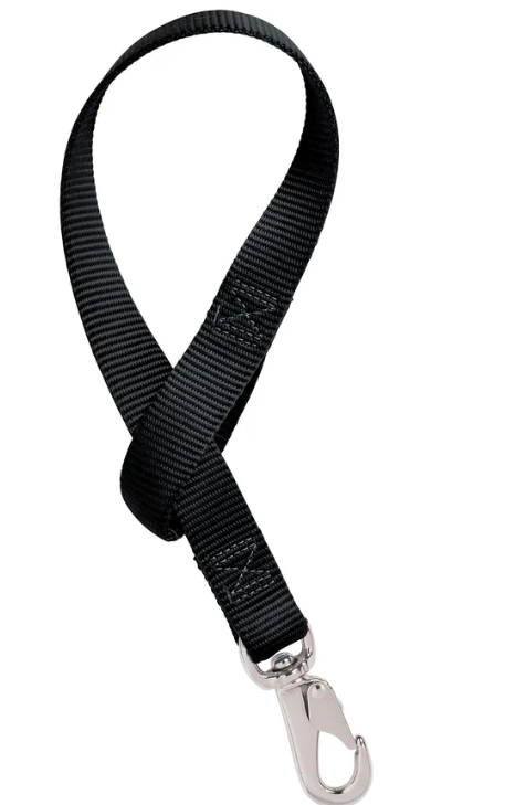 BLACK NYLON BUCKET STRAP