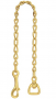 BRASS LEAD CHAIN 24"
