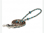 TURQ/BROWN/TAN BARREL REINS