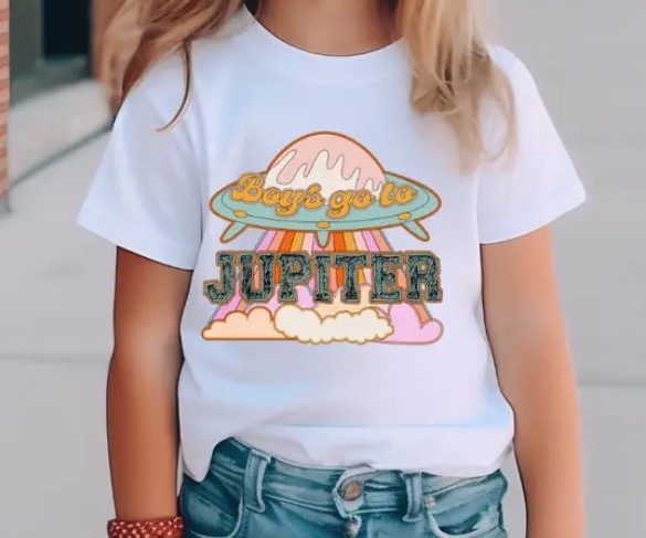 GIRLS BOYS GO TO JUPITER TEE