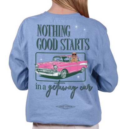 YTH LS DOODLE CAR TEE