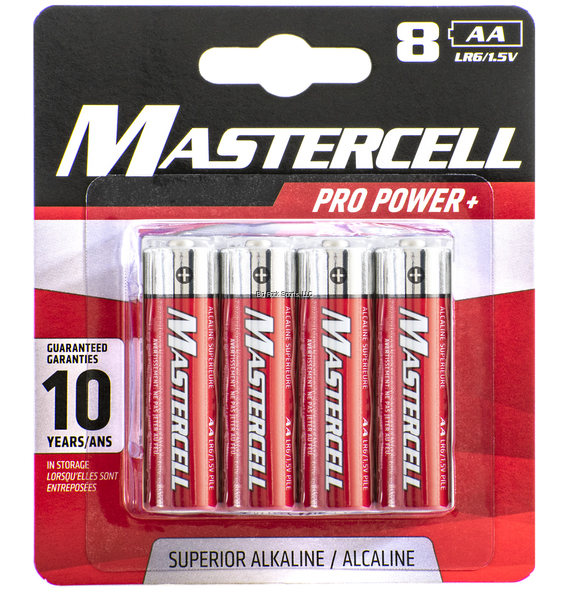 MASTERCELL AA BATTERIES 8PK